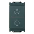 VIMAR - Pulsanti Indipendenti Grigio 1P No + 10A 250V~ Chiusura Contemporanea Circuiti Non Adatti Inversione Marcia Motori