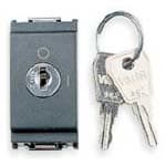 VIMAR - Pulsante 2P 16A con Chiave Grigio 250V