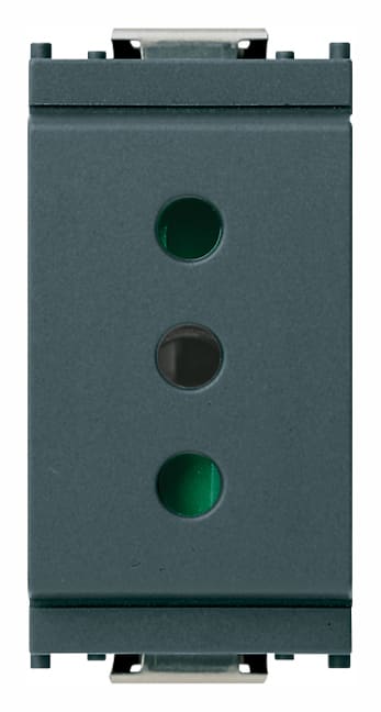 VIMAR - PRESA 2P+T 10A P11 GRIGIO