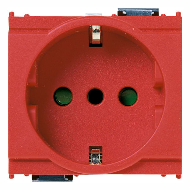 VIMAR - PRESA 2P+T 16A P30 ROSSO