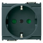 VIMAR - Presa Sicury 2P+T 16A Grigio - Standard Italiano Tipo P30, Contatti Di Terra Laterali E Centrale