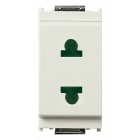 VIMAR - Presa Sicury 2P 15A Bianco Standard Euroamericano Ø4,8Mm