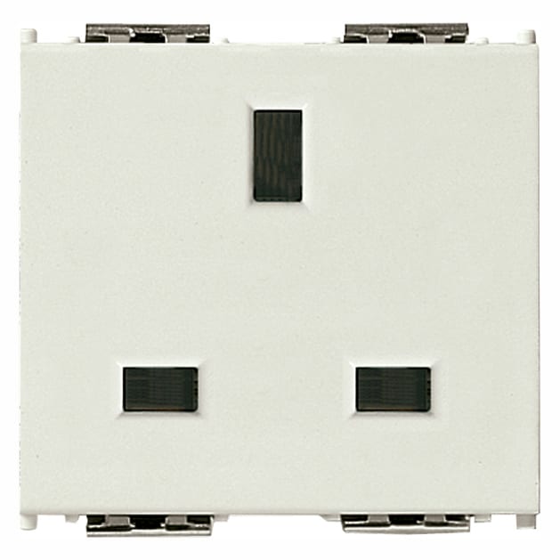 VIMAR - PRESA SICURY 2P+T 13A INGLESE BIANCO
