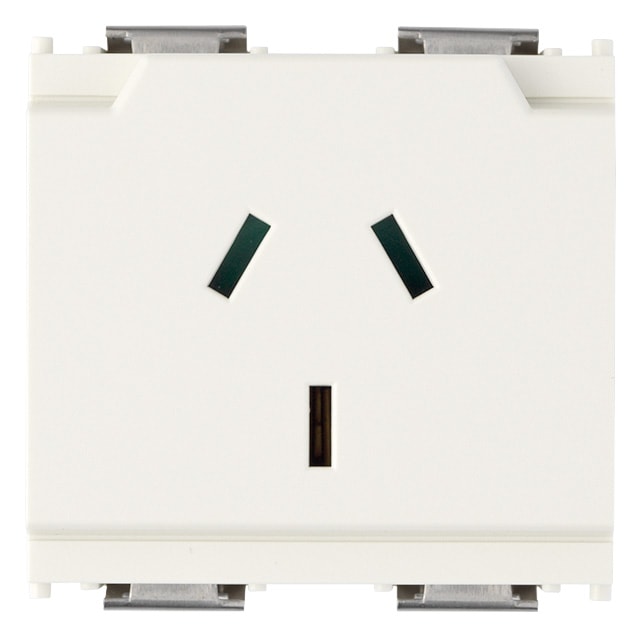 VIMAR - PRESA SICURY 2P+T 10A AUSTRALIA BIANCO