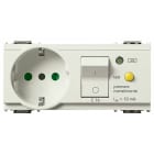 VIMAR - Presa Sicury 2P+T 16A Standard Italiano con Interruttore Magnetotermico Differenziale C16 - Bianco