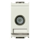 VIMAR - Presa Passante Coassiale Tv-Rd-Sat 5-2400 Mhz Connettore Maschio Attenuazione Derivazione 10 Db Bianco