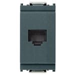VIMAR - Presa Rj45 8/8 Grigio - 8 Posizioni 8 Contatti Morsetti A Vite