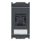 VIMAR - Presa RJ45 3M Cat5E UTP Grigio - Connettore Universale T568A/B, 8 Contatti, Morsetti Ad Incisione D'Isolante