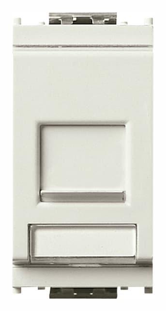VIMAR - Adattatore RJ45 bianco per connettori AMP Tyco Jack linea 110 toolless Jack MTRJ Lucent Avaya Systimax MPS100 MGS200 MGS300 MGS400 MGS500.