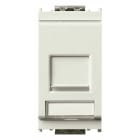 VIMAR - Adattatore RJ45 bianco per connettori AMP Tyco Jack linea 110 toolless Jack MTRJ Lucent Avaya Systimax MPS100 MGS200 MGS300 MGS400 MGS500.