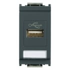 VIMAR - Presa USB Grigio Standard Morsetti Vite
