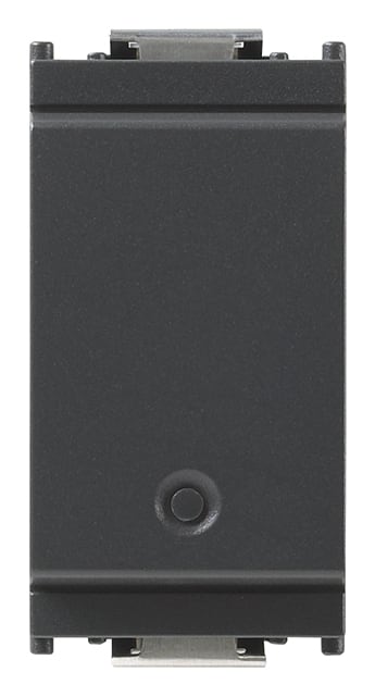 VIMAR - Deviatore IoT grigio, controllo locale/remoto, Bluetooth 5.0, Zigbee 3.0, LED RGB, 100-240 V, per lampade e trasformatori, ingresso pulsante esterno.