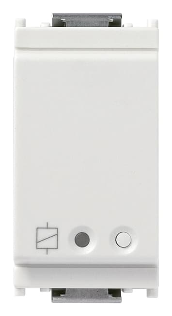 VIMAR - Attuatore IoT 16A bianco, comando elettronico View Wireless, relè NO 16A, controllo locale/remoto, Bluetooth 5.0, Zigbee 3.0, LED RGB, 100-240V.