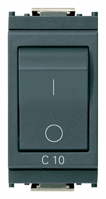 VIMAR - INTERRUTTORE MT 1P+N C10 120-230V GRIGIO