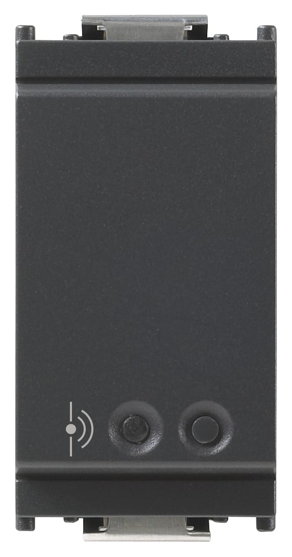 VIMAR - Sensore Radar IoT Grigio UWB Bluetooth 5.0 Mesh View Wireless Solido Tensione Pulsante Esterno Alimentazione 100-240V