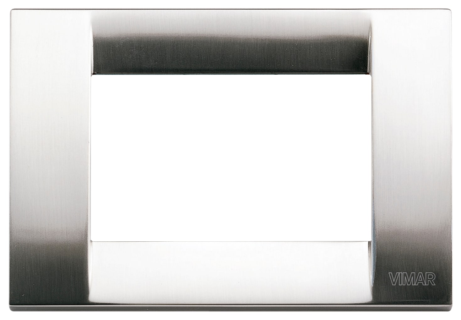 VIMAR - PLACCA CLASSICA 3M NICHEL SPAZZOLATO