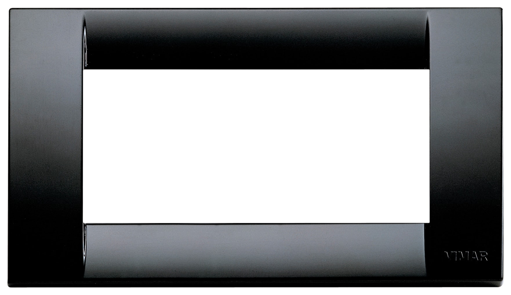 VIMAR - PLACCA CLASSICA 4M NERO