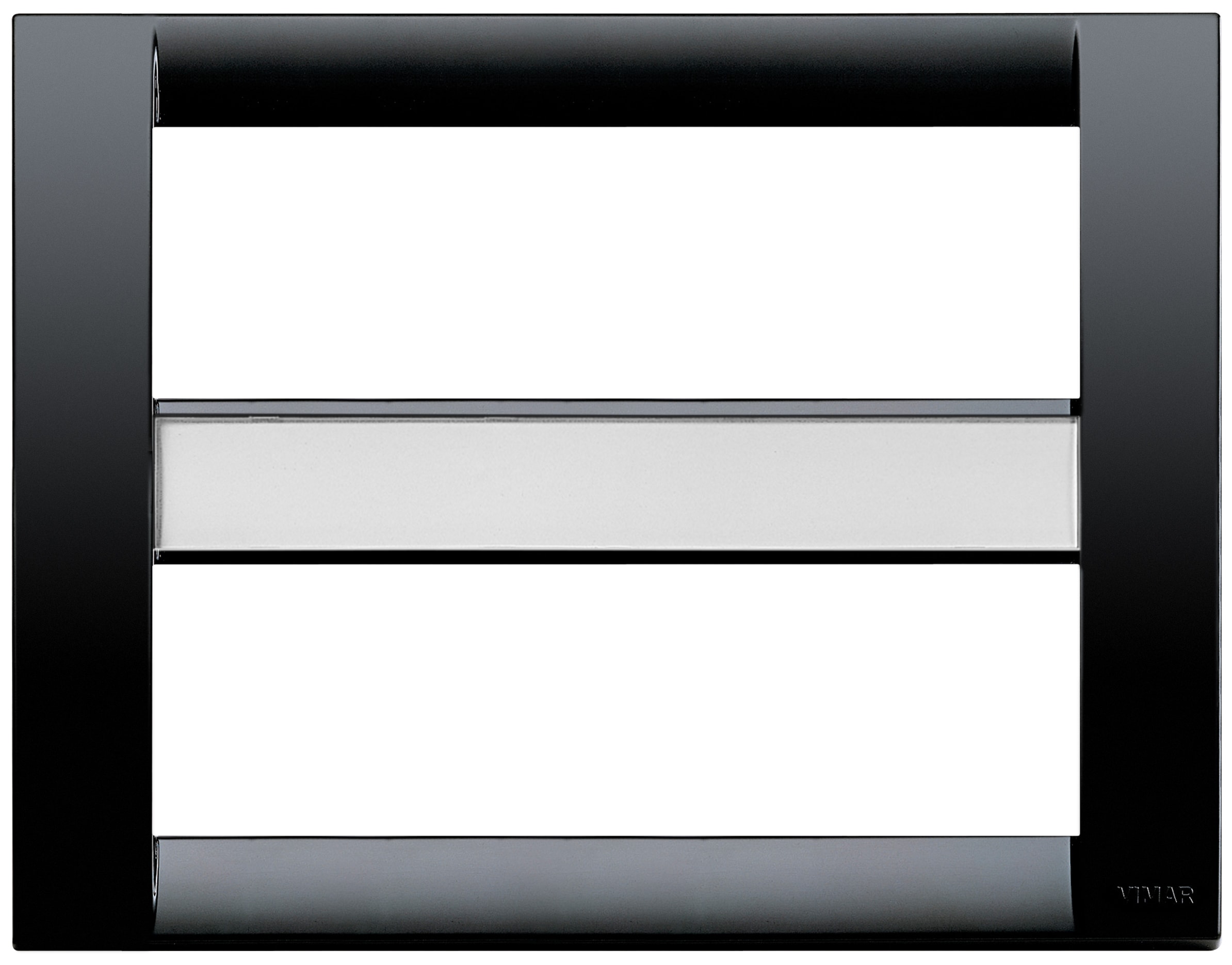 VIMAR - PLACCA CLASSICA 12M NERO