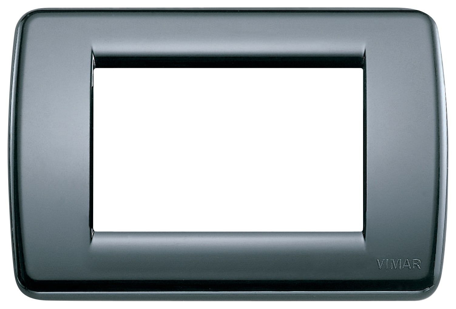 VIMAR - PLACCA RONDO 3M GRIGIO GRAFITE
