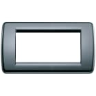 VIMAR - PLACCA RONDO 4M GRIGIO GRAFITE