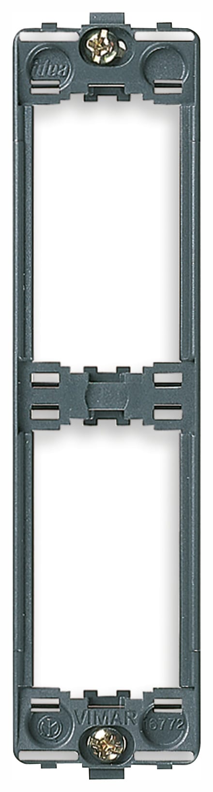 VIMAR - Supporto per Pannelli 2M con Viti per Installazione Moduli Sovrapposti Grigio