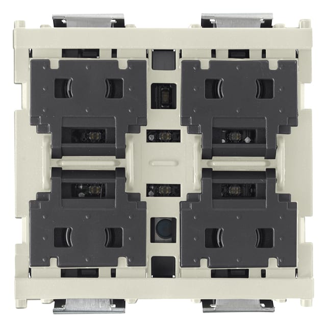 VIMAR - Comando 4 Pulsanti KNX Bianco - Apparecchio Indipendente, Standard KNX, Individuazione al Buio, Da Completare con Mezzi Tasti - 2 Moduli