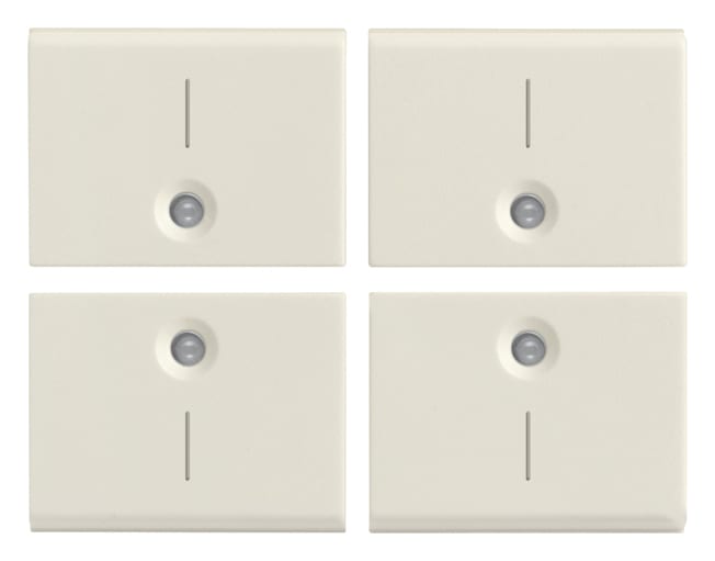 VIMAR - QUATTRO MEZZI TASTI 1M SIMBOLO I BIANCO