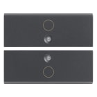 VIMAR - DUE MEZZI TASTI 2M SIMBOLO O GRIGIO