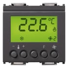 VIMAR - Termostato KNX grigio, elettronico per controllo ON/OFF di 2 zone, domotica KNX, classe I, 1 uscita relè NO 4 A 24 V~, 1 ingresso sensore, 2 moduli.