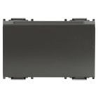 VIMAR - Lettore transponder verticale KNX grigio con tasca per installazione in stanza, 2 uscite a relè, 2 ingressi, alimentazione 12-24 V~ e Vd.C. - 3 moduli
