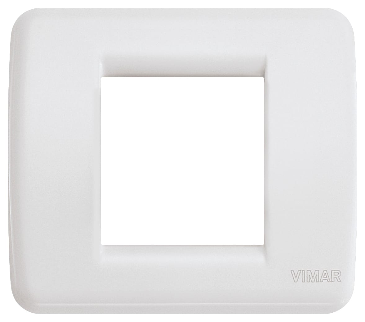 VIMAR - PLACCA RONDO 1-2M BIANCO IDEA