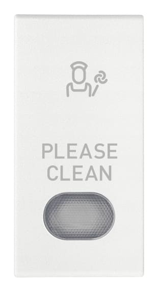 VIMAR - TASTO 1M CON DIFFUSORE SIMB. PLS BIANCO