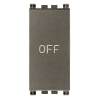 VIMAR - PULSANTE 1P NO+NC 10A SIMBOLO OFF METAL