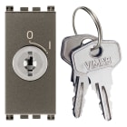 VIMAR - Pulsante 2P 16A + Chiave Unificata Metal 250V~ Estraibile Solo Posizione O