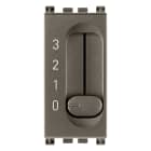VIMAR - Commutatore a Slitta 1P 6(2)A Metal 250V~ 4 Posizioni per Velocità Ventil-Convettori