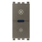 VIMAR - Dimmer universale 230V 50Hz per lampade incandescenza, CFL, LED, con comando ON/OFF, regolazione intensità, funzione MASTER, non per Isoset.
