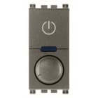 VIMAR - Dimmer universale 230V 50Hz per lampade incandescenza, CFL, LED, con potenziometro rotativo, funzione master, comando ON/OFF, non per Isoset.