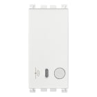 VIMAR - Sensore radar IoT UWB bianco, Bluetooth 5.0, sistema mesh VIEW Wireless, 1 uscita a stato solido, 1 ingresso pulsante, alimentazione 100-240 V.
