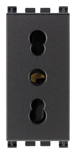 VIMAR - PRESA 2P+T 16A P17/11 ANTIBATT. GRIGIO