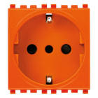 VIMAR - Presa Sicury Arancione 2P+T 16A 250V~ Standard Italiano Tipo P30 - 2 Moduli