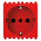 VIMAR - Presa Sicury 2P+T 16A 250V Standard Italiano Tipo P30 Rosso - 2 Moduli