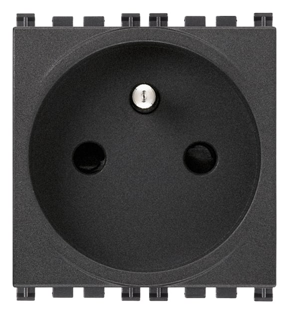 VIMAR - PRESA SICURY 2P+T 16A FR ANTIBAT. GRIGIO