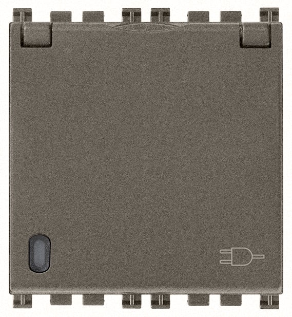 VIMAR - PRESA SICURY 2P+T 16A FR + COPER. METAL