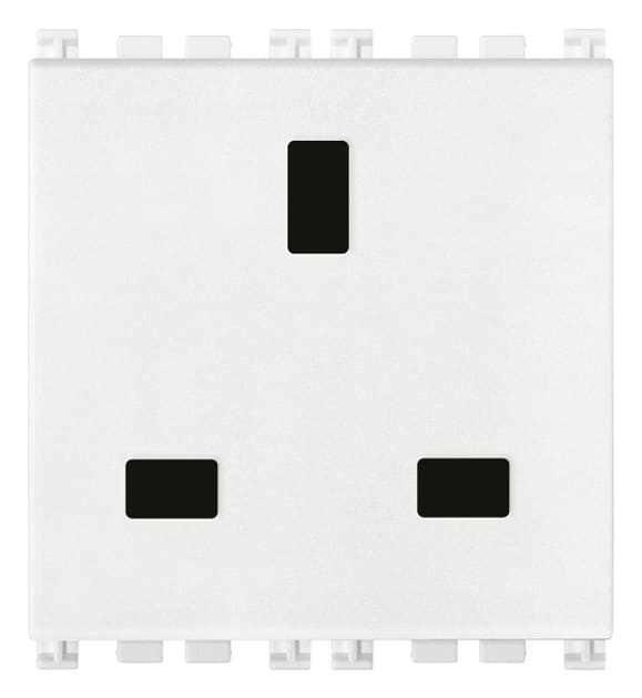 VIMAR - PRESA 2P+T 13A INGLESE BIANCO