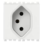 VIMAR - Presa Sicury 2P+T 10A Svizzero 13 Bianco - Standard Tipo 13, 2 Moduli