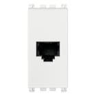 VIMAR - Presa RJ11 6/4 Antibatterico Bianco - 6 Posizioni 4 Contatti, Morsetti a Vite