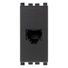 VIMAR - Presa RJ11 6/4 Grigio Antibatterico - 6 Posizioni 4 Contatti Morsetti Vite