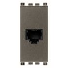 VIMAR - Presa Rj11 6/4 Metal - 6 Posizioni 4 Contatti Morsetti A Vite