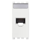 VIMAR - Presa Rj45 Netsafe Cat6 Utp Bianco - Connettore Universale T568A/B, 8 Contatti, Morsetti Ad Incisione D'Isolante