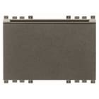 VIMAR - Lettore transponder verticale KNX Metal con tasca, 2 uscite a relè NO 4 A 24 V~, 2 ingressi, alimentazione 12-24 V~ 50-60 Hz e 12-24 Vdc, 3 moduli.